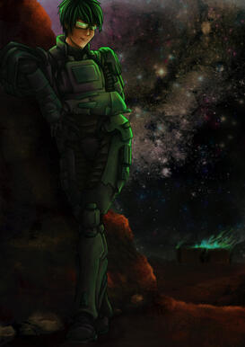 Full Render, full body, detail work (armour), background. $110